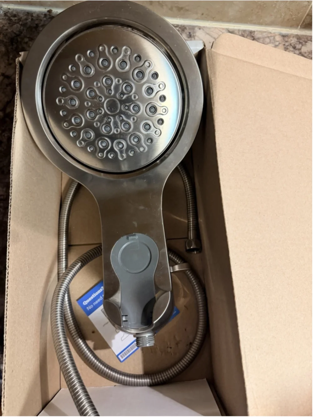 Delta 5-Setting HydroRain 2-in-1 Dual Shower Head w/ Proclean Brushed Nickel